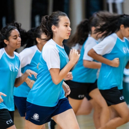Students engaged in sports