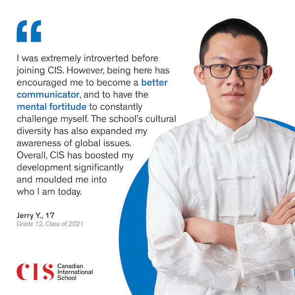 Canadian International School, CIS, IB DP, grade 12, alumni, 2021 Canadian International School, CIS, IB DP, grade 12, alumni, 2021