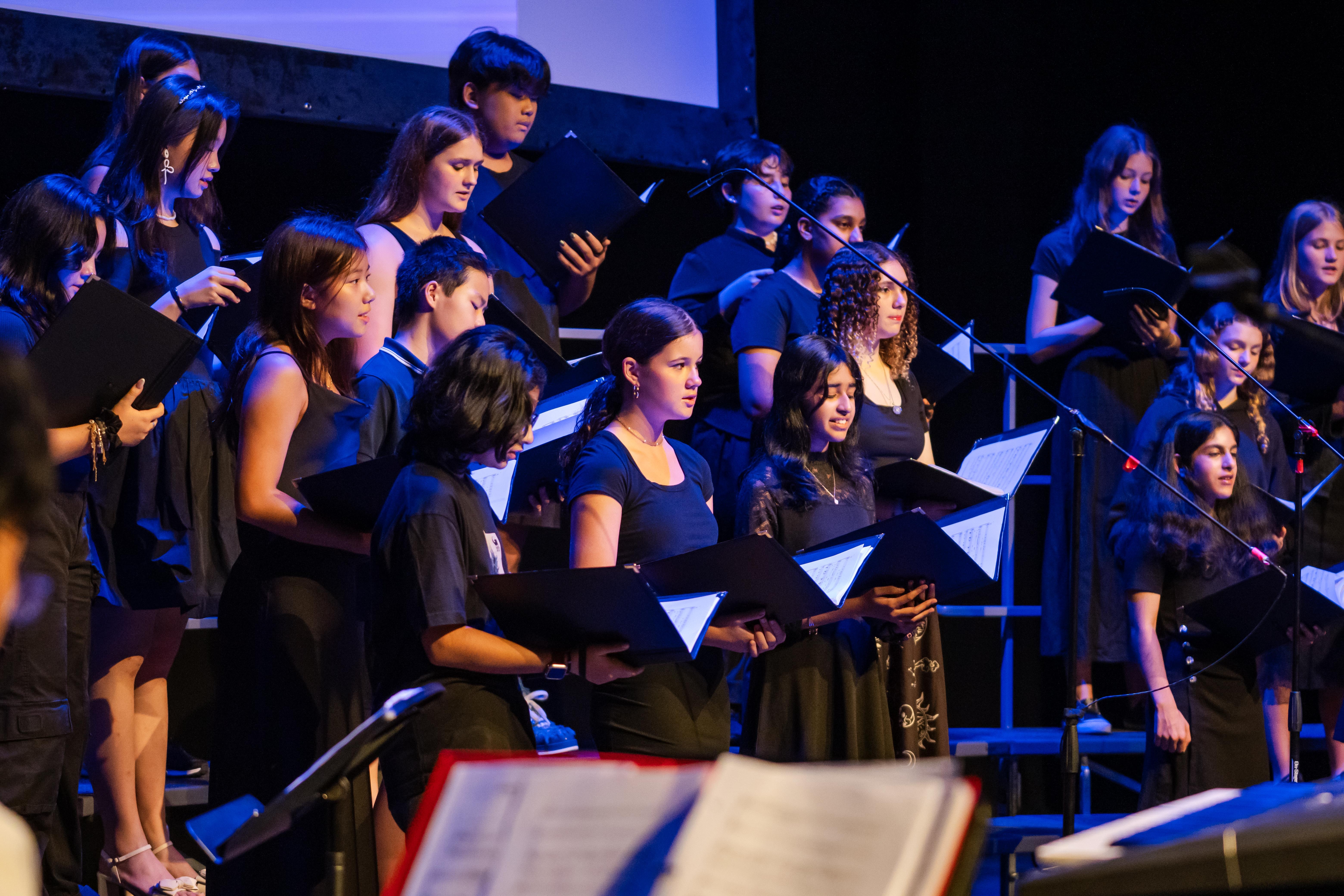 Year end choirrock band concert