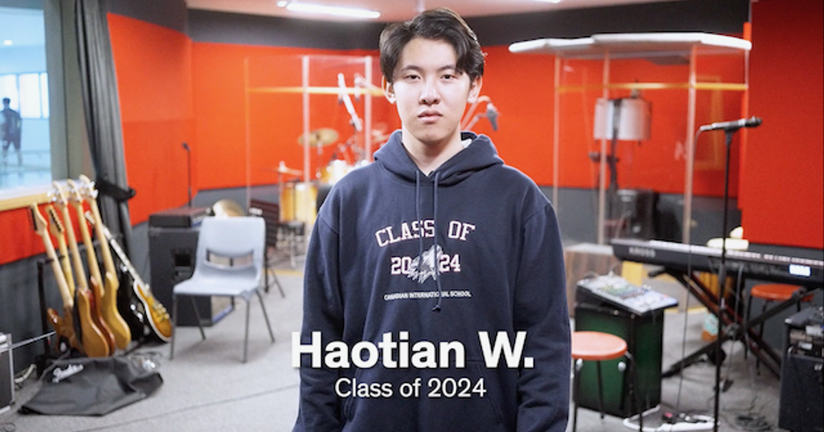 The One, Class of 2023: Haotian W. | Mosaic