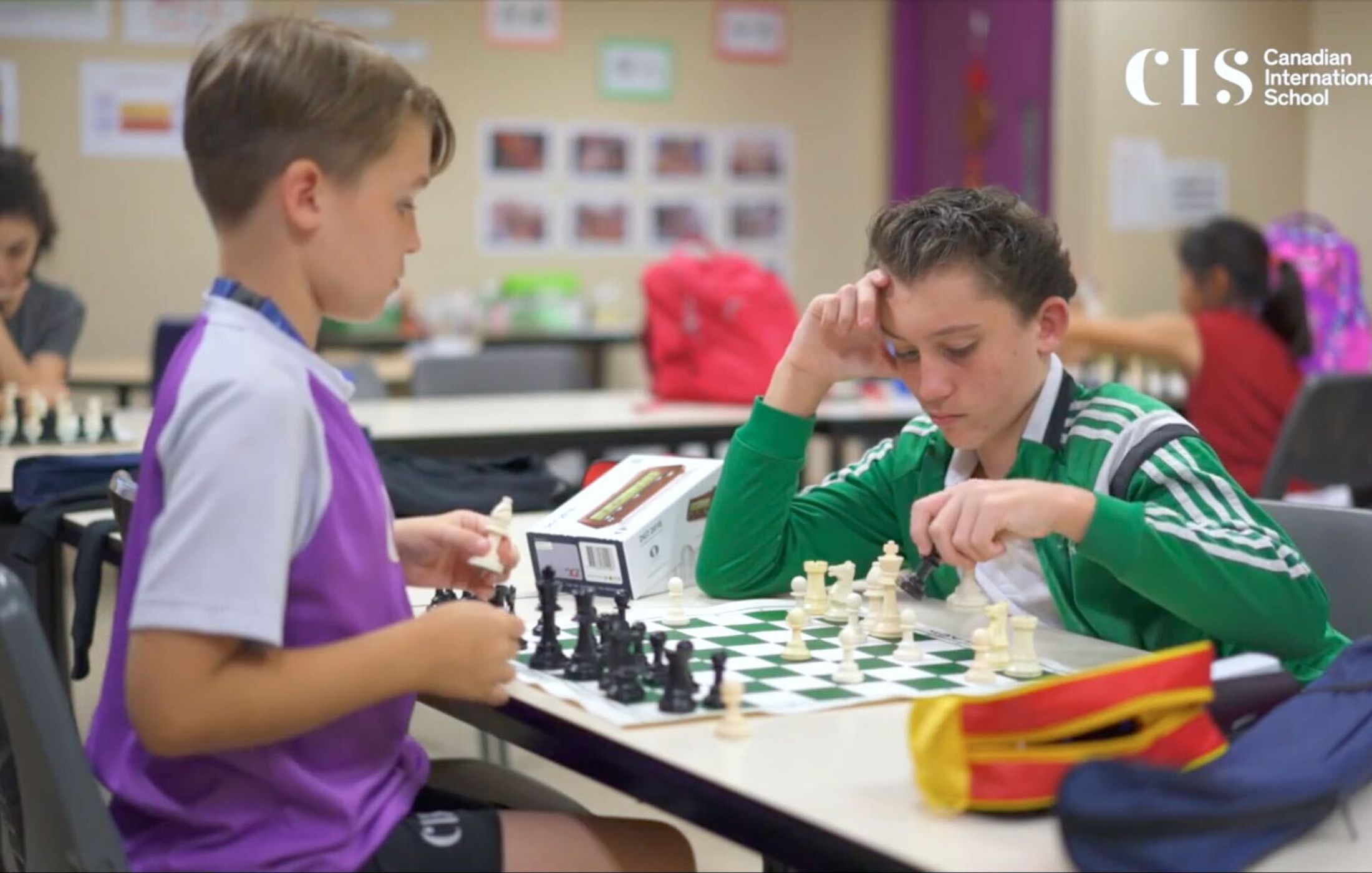 Students engaged in sports