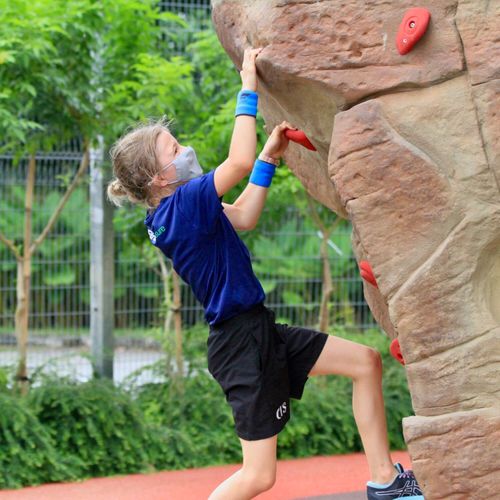 Students engaged in sports