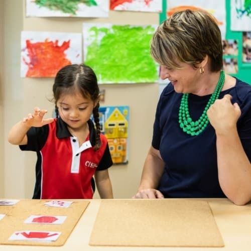 Students engaged in language learning classes