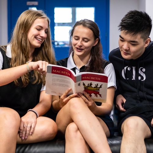 Students engaged in language learning classes