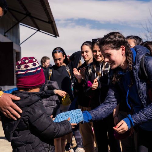 Students on excursion to Nepal