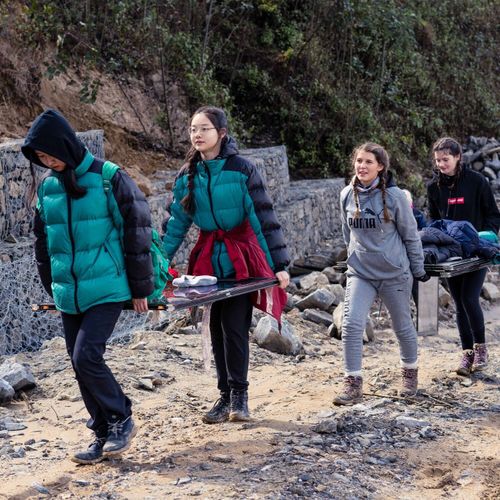 Students on excursion to Nepal